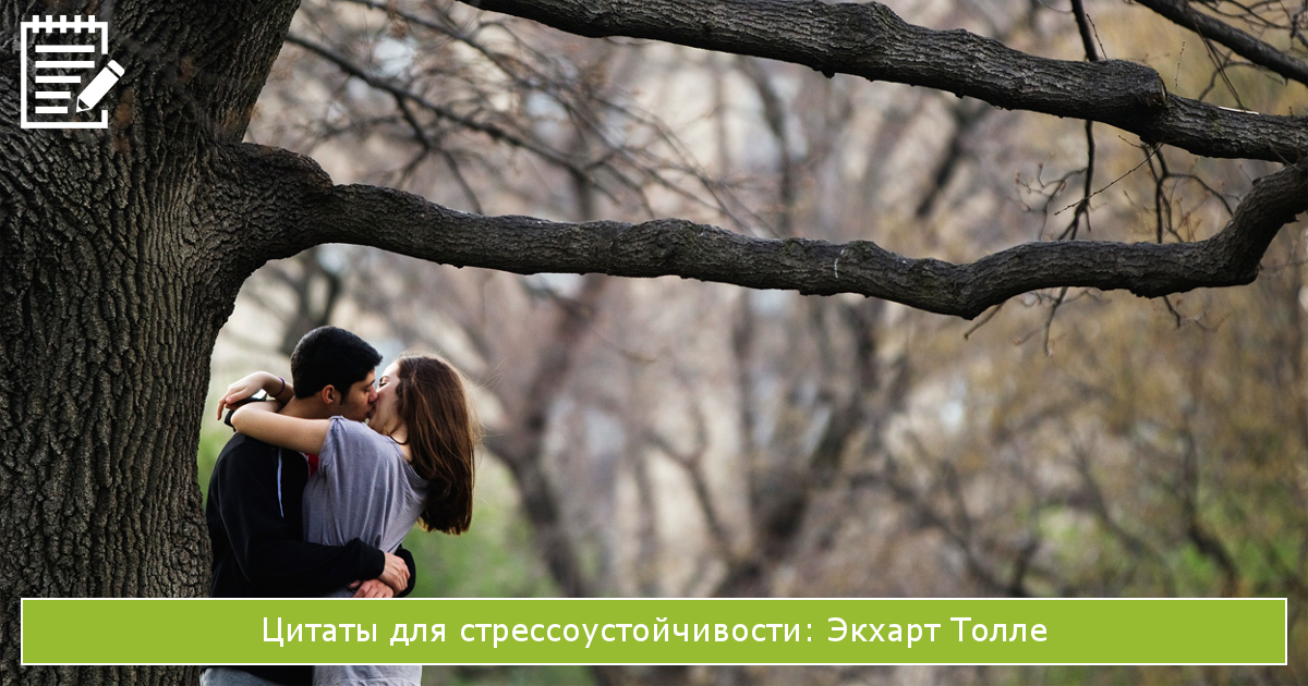 цитаты для стрессоустойчивости: Экхарт Толле